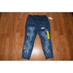 BANDOLINO Women's Hyde Sketched Paisley Pants Size 6 Lisbeth Curvy Skinny Crop